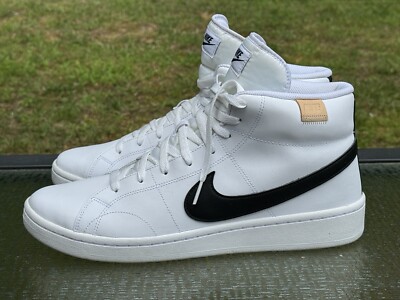 ? NIKE COURT ROYALE 2 Men`s Size 10 White Black Athletic Shoes CQ9179-100 Nike Court Royale 2 Mid Men main image 4
