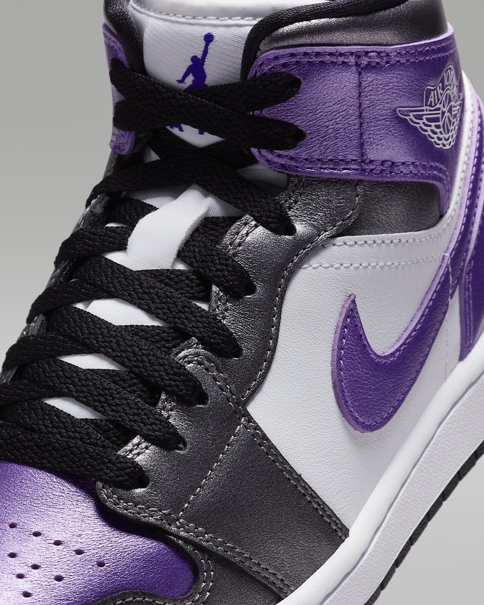 【NIKE】Jordan 1 Mid Black Grape Women's Jordan 1 Mid Black Grape W for sale | eBay