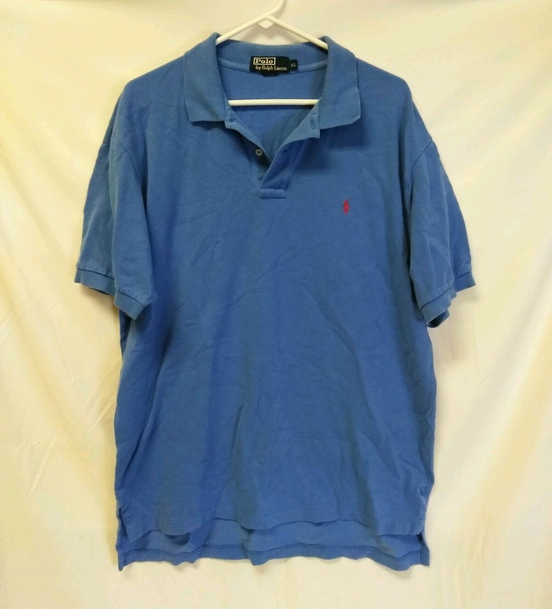 POLO by Ralph Lauren Men's Blue Polo Shirt Size X-LARGE 100