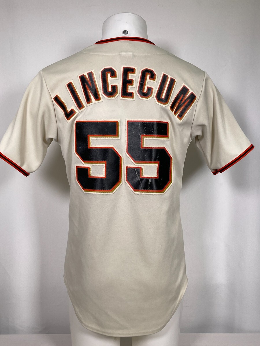 Tim Lincecum #55 San Francisco Giants MLB Majestic Home Jersey
