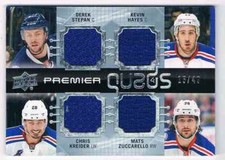2016-17 PREMIER QUADS JERSEYS DEREK STEPAN KEVIN HAYES CHRIS KREIDER MATS