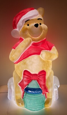 Winnie The Pooh Santa Christmas Honey Pot Blow Mold 33  display picture 1