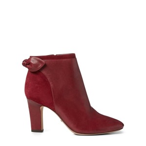 bota vermelha de camurça