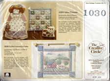 "Little Country Home" ©1989 The Creative Circle Mini Wall Quilt Kit # 1030 SEALE