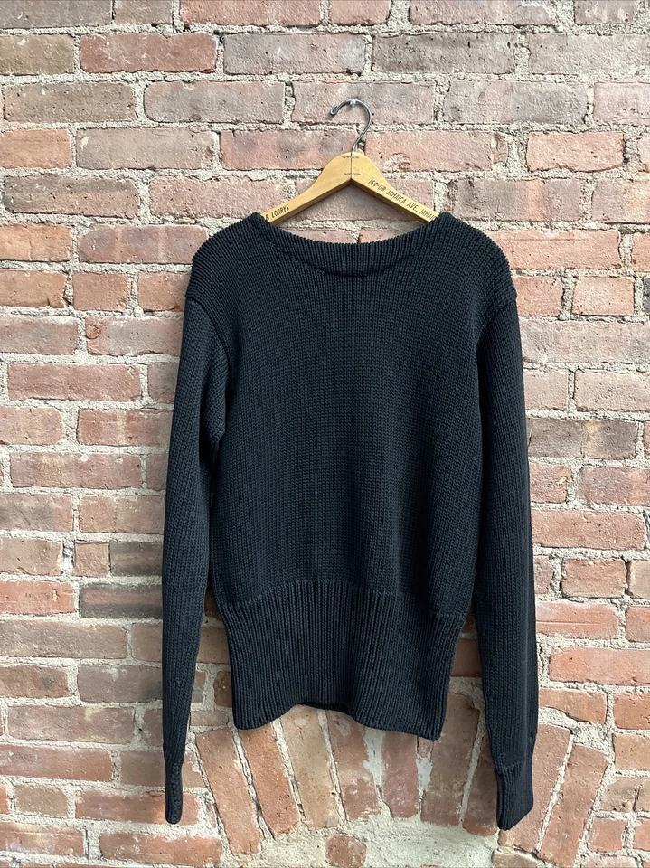 Suéter De Colección Calvin Klein Para Hombre, Talla Mediana, Negro 100% Algodón, Italia Foto 4 de 4