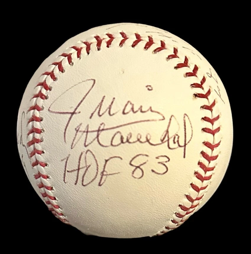APARICIO, PEREZ, CEPEDA, MARICHAL AUTOGRAPHED SINGLE SIGNED BASEBALL JSA CERT - Image 2 of 4