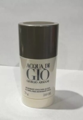 Giorgio Armani Acqua Di Gio 2.6oz Deodorant Stick New And Sealed