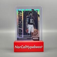 2022 Panini Prizm Football Treylon Burks New Recruits NR-8 Rookie Silver Holo RC