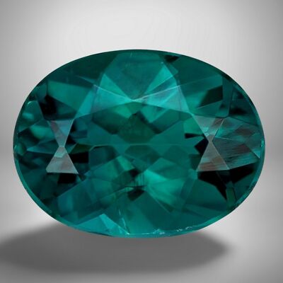 Green Tourmaline Oval Cut Gemstone 0.60 Cts - 6x4 mm VVS Precious Jewelry Gem