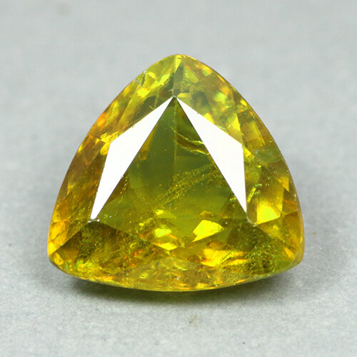 2,32 CT Funken selten Billionen Schnitt 100 % natürlich grünlich gelb Sphene-Titanit - Bild 1 von 2