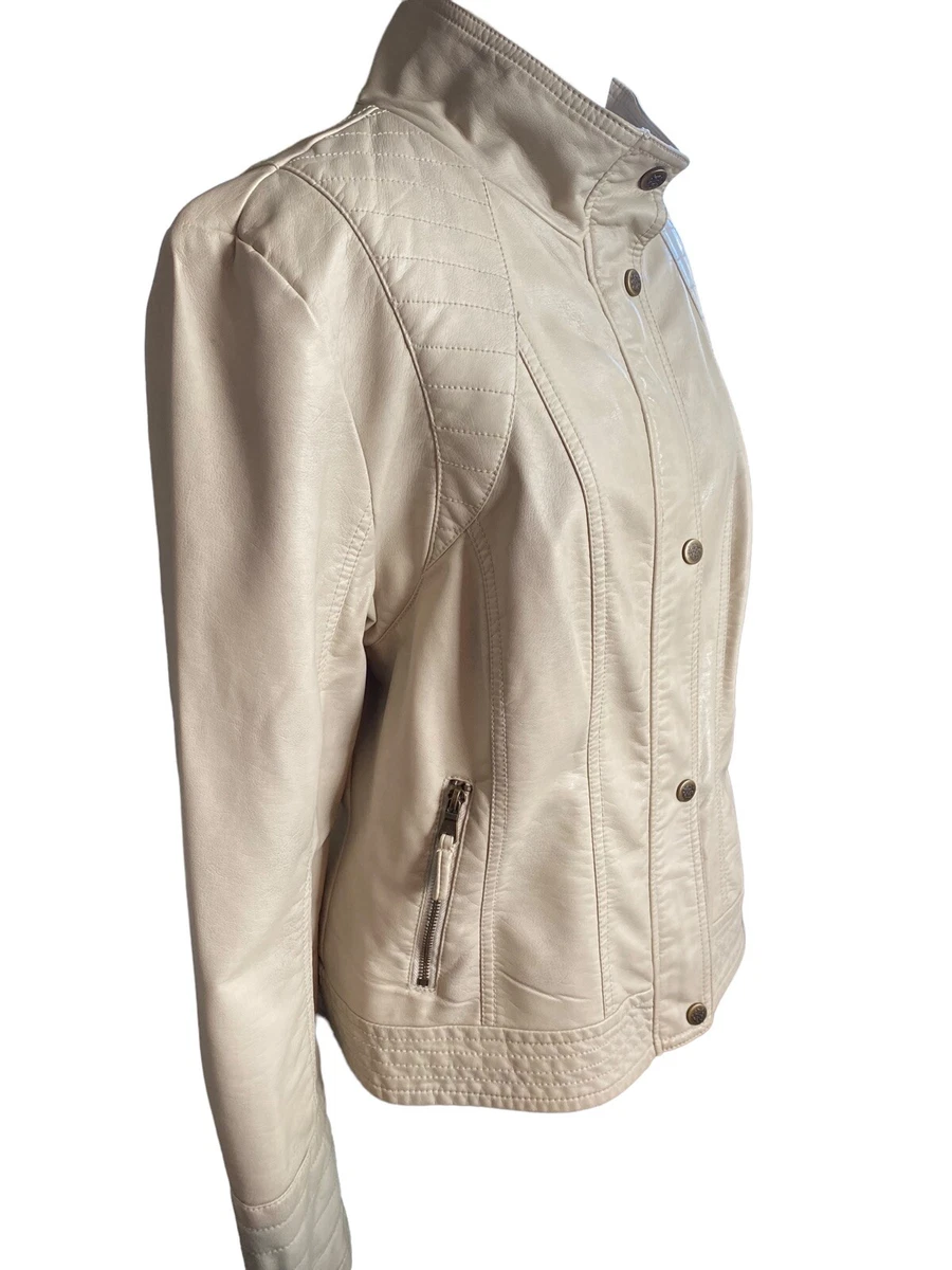 Jessica simpson shop faux leather jacket