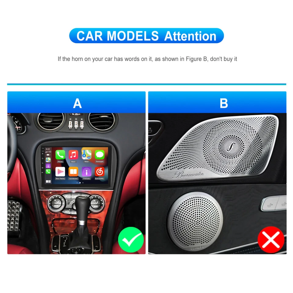 DAB+ Android 15 Autoradio GPS Navi CarPlay Für Mercedes Benz SL R230 SL350 SL500 - Bild 4 von 4