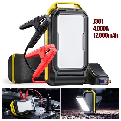 12V Car Multi-function 12000mAh Emergency Starting Power Supply 4000A Portable