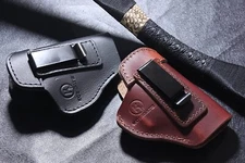 IWB Carry Leather Gun Holster For Walther PPQ PPX PPK PPKS PK380 PPS Brown Black