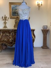 Special Occasion Formal Open Back Illusion beaded Long Evening Gown prom dress