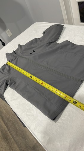 Boy’s youth large Under Armour lightweight jacket full zip closure gray color - Picture 12 of 13