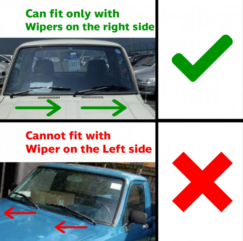 Windshield Wiper Arm Pair For 1986-1996 Mitsubishi L200 Mighty Max RHD Foto 2 de 4