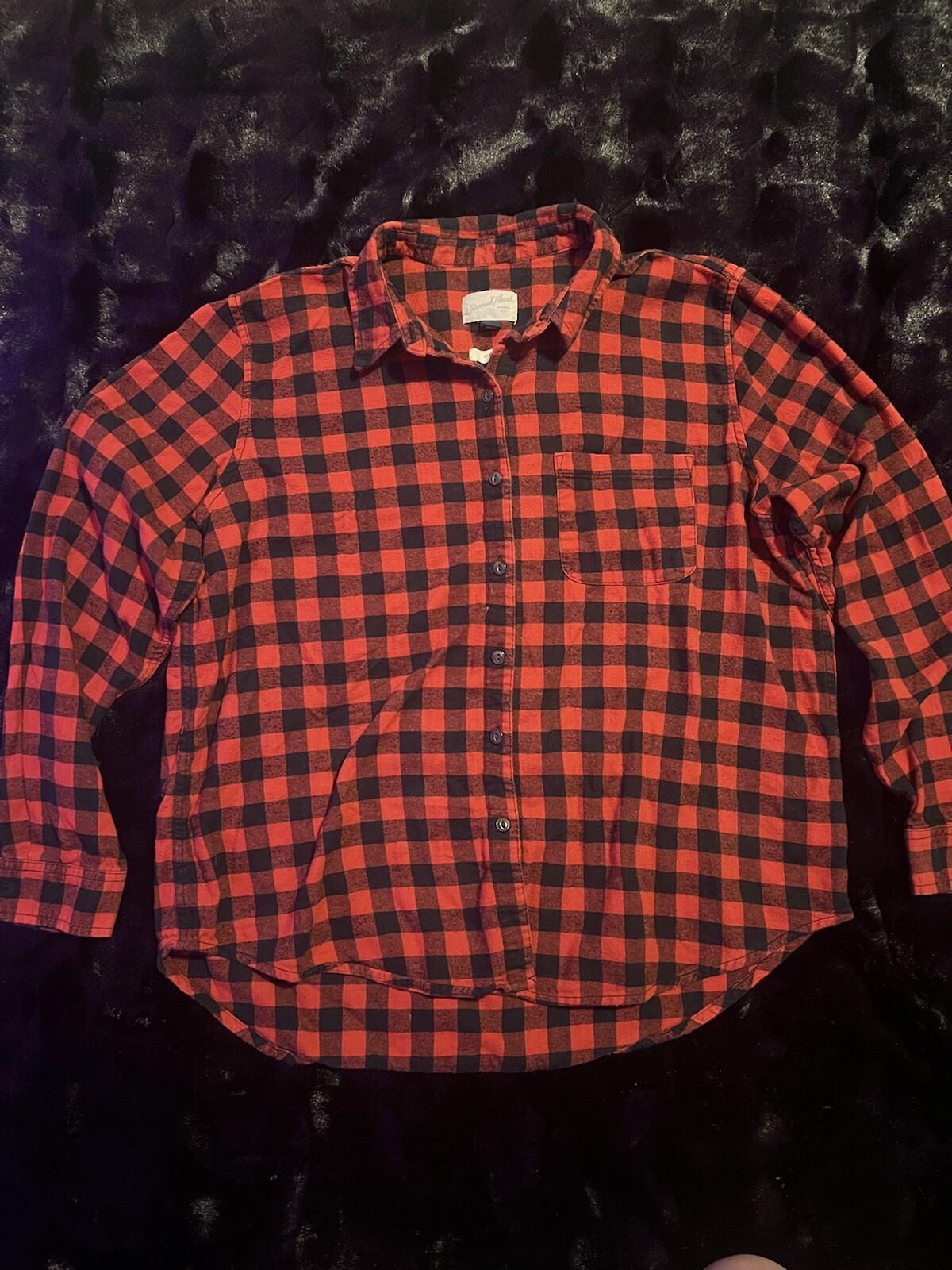 Universal Thread relaxed fit button down flannel … - image 1