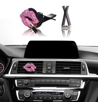 Bling Bling Car Accessories Interior Decoration For Girls Women - Pink Lipstick Bling Bling Car Accessories Interior Decoration For Girls Women - Pink Lipstick
