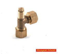 Pressure Test Point Elbows - 8mm Compression Brass 
