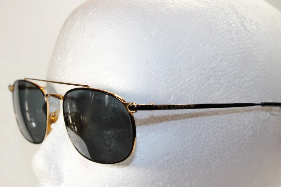 Ted Lapidus TL 508 80s Vintage Dorado Pequeño Aviador Gafas de Sol Únicas Mujeres y Hombres Foto 2 de 4