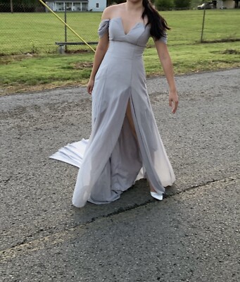 Hailey Bieber Met Gala 2018 inspired prom dress off the shoulder long gown US 8 | eBay Hailey Bieber Met Gala 2018 inspired prom dress off the shoulder long gown US 8 | eBay