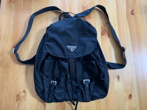 PRADA Vela Nero Nylon Mini Zaino Autentico Usato | eBay