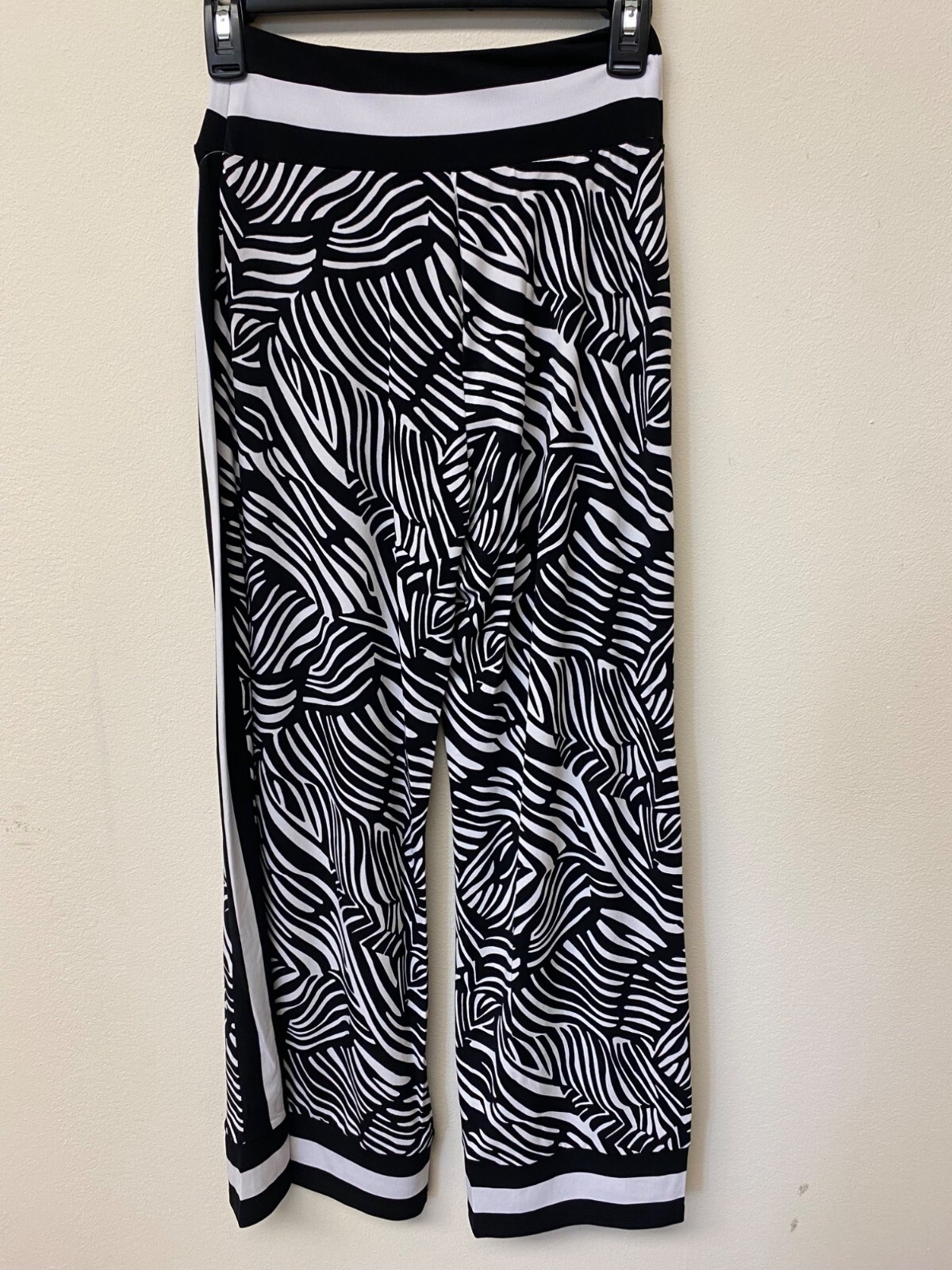 Michael Michael Kors Petite Zebra Print Border Hem Wide Pants Size P/XS NWT