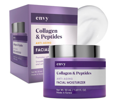 Envy Collagen & Peptides Facial Cream ANTI-AGIN  1.69 oz SEALED MADE IN KOREA