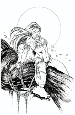 ORIGINAL ART Randy Queen Sheena Commission from 2007