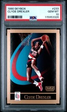 1990 SKYBOX #233 CLYDE DREXLER PSA 10