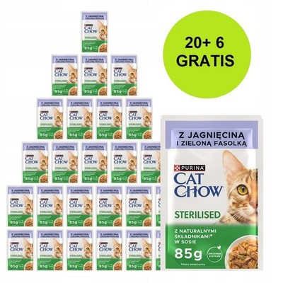 8445291756878 PURINA Cat Chow Sterilised with lamb and green beans in sauce - na