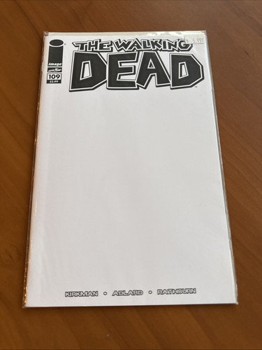 Image Comics Skybound AMC TV Series Walking Dead #109 White Blank Art Cover
