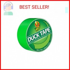 Duck 1265018 Color Duct Tape Neon Lime Green, 1.88 Inches x 15 Yards, Ro, Single