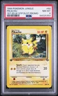 1999 POKEMON JUNGLE 1ST ED W STAMP DUELIST PROMO #60 PIKACHU PSA 8