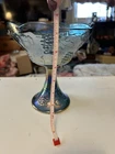 Blue Carnival Glass Candy dish
