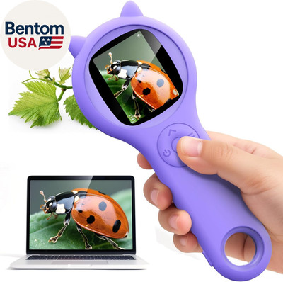 Microscope for Kids - Mini Pocket Handheld Microscope for Toddlers-Stem Educatio