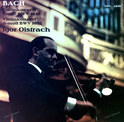 Bach, Oistrach - Violinkonzert E-Dur BWV 1042 / D-Moll BWV 1052 LP (VG) .*