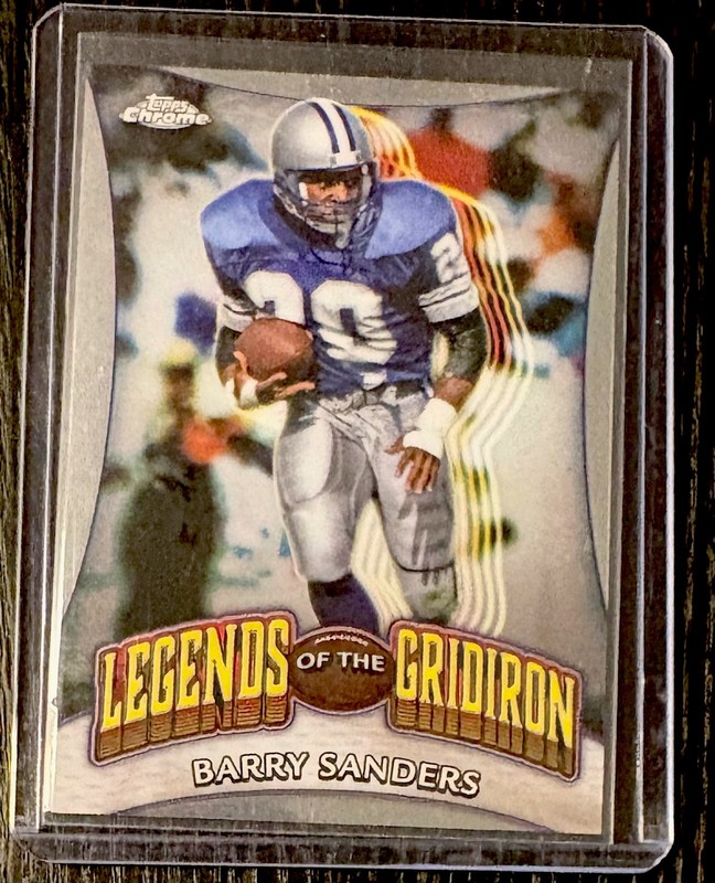 2024 Topps Chrome - Legends of the Gridiron Barry Sanders #LOG-18 Detroit Lions 