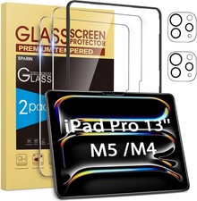 Tempered Glass Screen Protector 2 2 Pack for 13 inch iPad Pro with Alignment Fra
