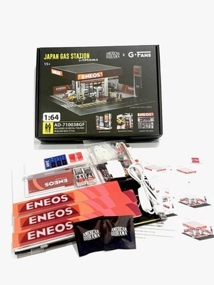 American Diorama x G Fans Japanese Gas Station Eneos (Assembly