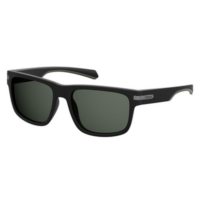 Polaroid PLD 2066/S 003_M9 Matte Black Plastic Sunglasses Grey Polarized Lens