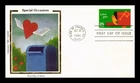 US COVER LOVE YOU SPECIAL OCCASIONS FIRST DAY ISSUE COLORANO SILK CACHET