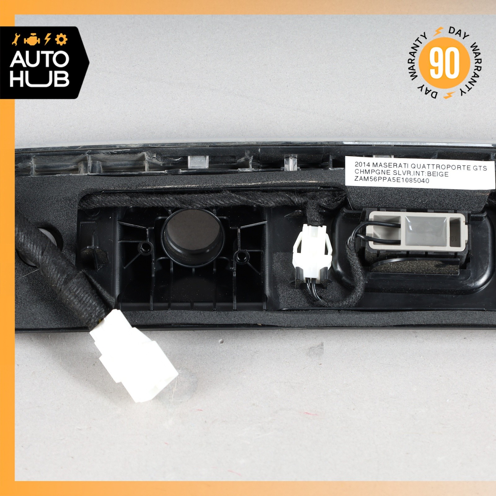14-22 Maserati Quattoporte M156 Rear Trunk Lid Moulding Plate w/Lights OEM 56k