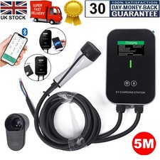 32A 7KW Smart APP EV Charger Type 2 Electric Car Charging Station With 5M Cable