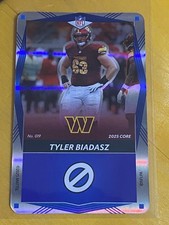 Tyler Biadasz 2025 UNO Elite Core Edition - Blue Foil #019 Washington Commanders