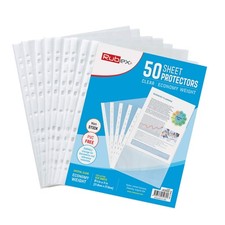 Sheet Protectors 8.5 x 11 inch Clear Page Protectors Plastic Sleeves Reinforc...