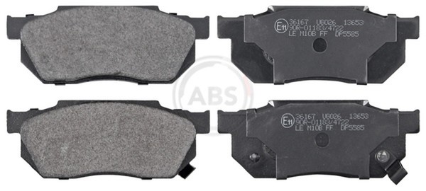 A.B.S. Bremsbelagsatz Scheibenbremse 36167 FüR Accord Civic Honda CRX 4 EC ED EE-image
