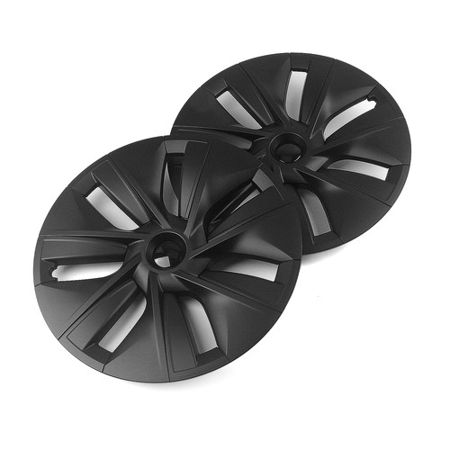 4x 19" Wheel Cover Hubcap Hub Cap For 2020-2024 Tesla Model Y Matte Black - Picture 3 of 14