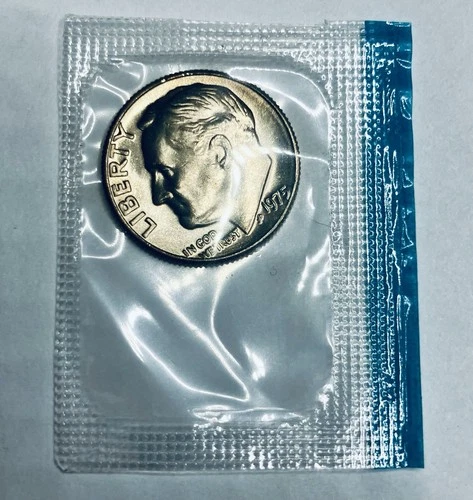 1975 Roosevelt Dime BU Uncirculated In Mint packaging